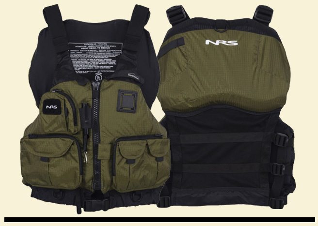 Chinook Mesh Back Fishing PFD by NRS - Pack and Paddle