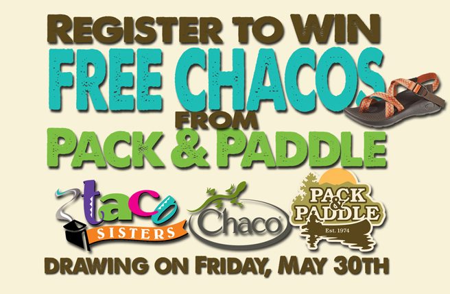 Register to Win Chaco Taco Pack & Paddle