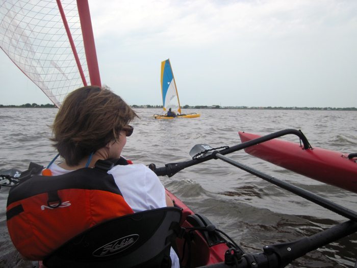 Kayak Sailing 101 Class July 2014 Pack & Paddle