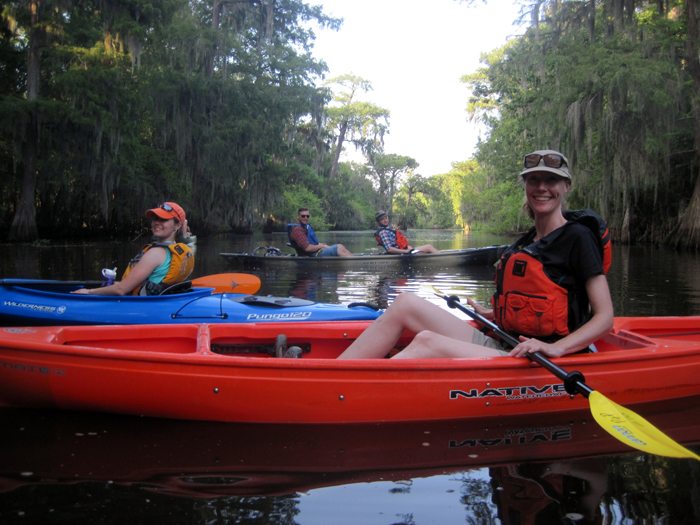 Two O'Clock Bayou Paddle July 2014 Pack & Paddle