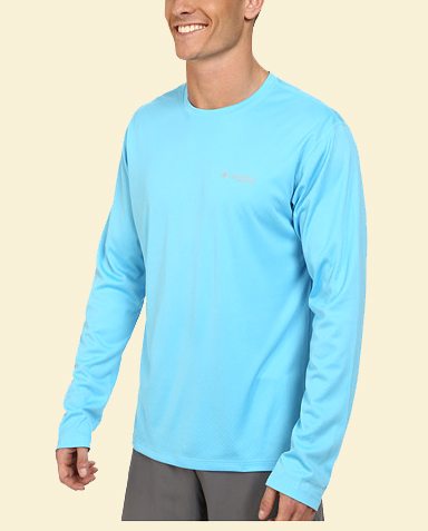 light blue columbia shirt